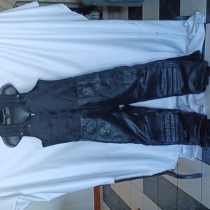Duratrak Thinsulate Moto Leather Bib Overall Jumpsuit Winter Snow Pant